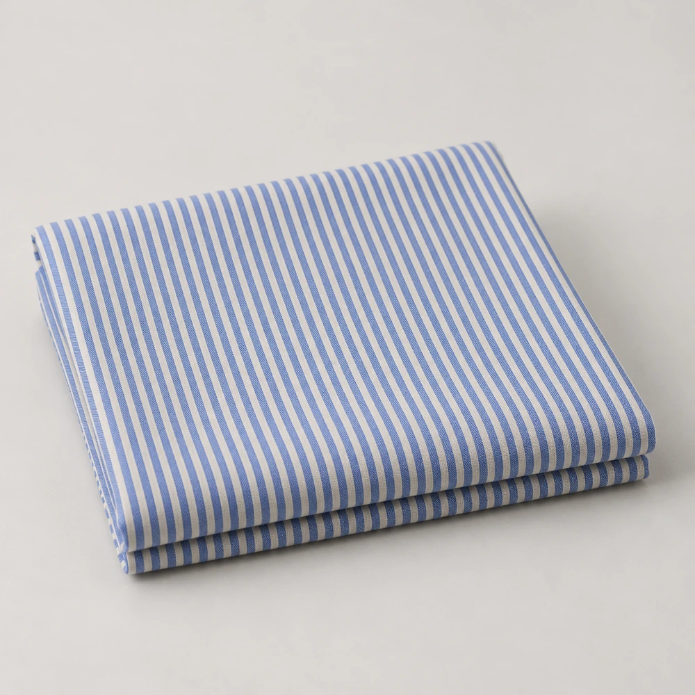 Blue stripe cotton